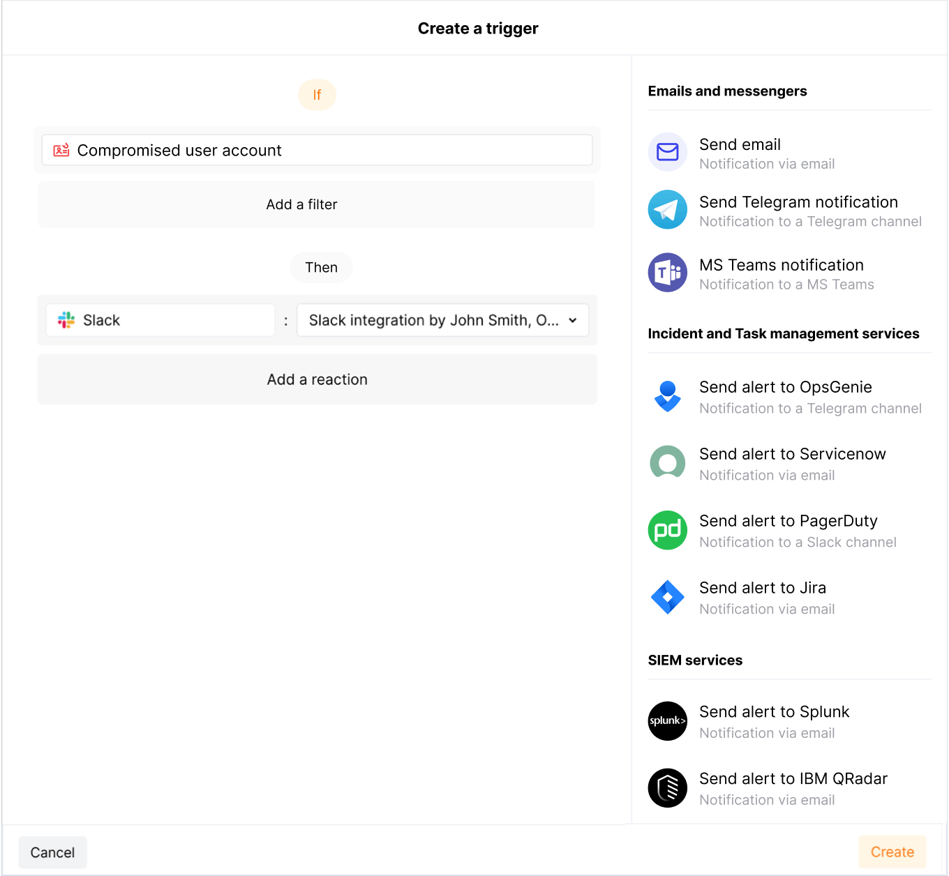 Credential stuffing trigger